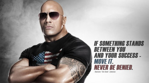 ... motivational quotes motivational wallpaper never be denied the rock