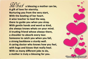 what a blessing a mother can be a gift of love for eternity nurturing ...