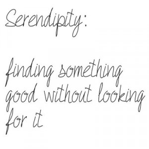 love the word Serendipity!