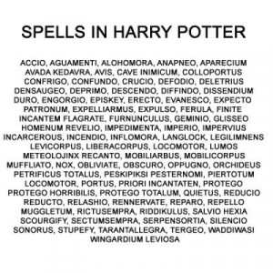 :timmeehh:neonskyscrapers:Harry Potter Spells And UsesAccioA spell ...