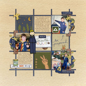 cub scout layout! I have so many cub scout pics to scrap still! Great ...