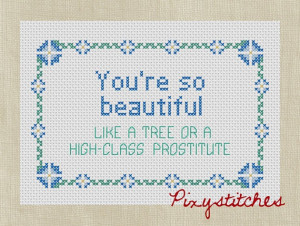 Flight of the Conchords quote You're So Beautiful by pixystitches, $3 ...