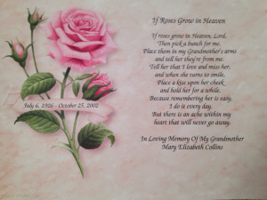 Happy Birthday Grandma In Heaven Poem Happy birthday grandma in