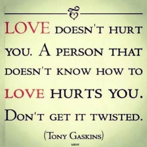 True love shouldn't hurt but it does