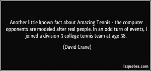 Another little known fact about Amazing Tennis - the computer ...