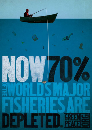 Green Peace Overfishing Poster / Thought Merchants
