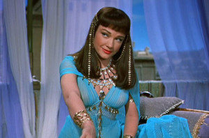 Anne Baxter as Nefertiti in THE TEN COMMANDMENTS