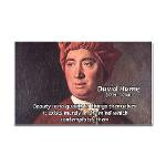 David Hume on Beauty Rectangle Sticker