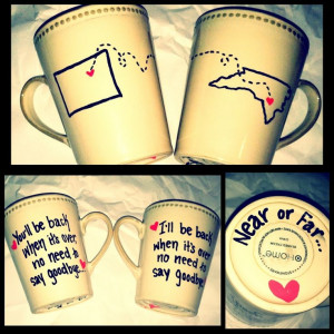 ... school 5 years ago. As a going away gift, I made us these mugs
