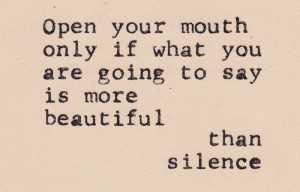 pretty quote Typography MY EDIT silence typewriter