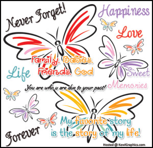 Butterfly Love Life Quotes Facebook Graphic