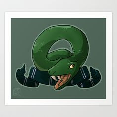 Slytherin Art Print by Clair C | Society6