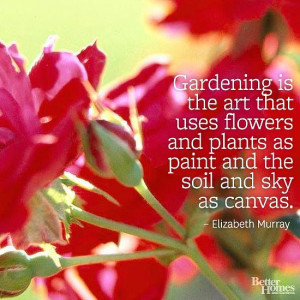 is the art that uses flowers and plants as paint and the soil ...