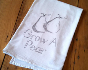 Grow A Pair Vintage-Style Tea Towel