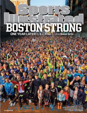 Sports Illustrated Boston Marathon finish line cover shoot hits ...