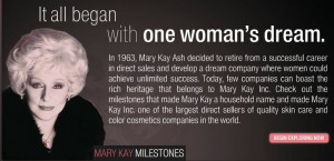 mary kay independent beauty consultants tells how starting a mary kay ...