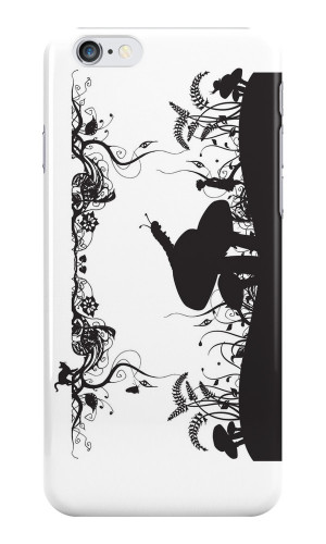 Alice's Adventures in Wonderland Black and White Illustrated Quote by ...
