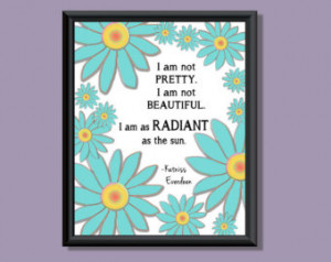 Hunger Games Katniss Quote I Am Rad iant As The Sun Original Mixed ...
