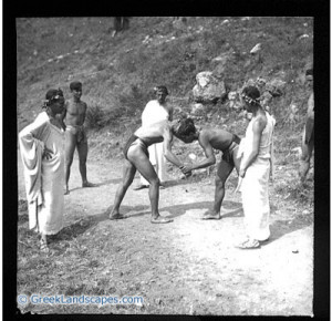 ancient greece olympic games wrestling