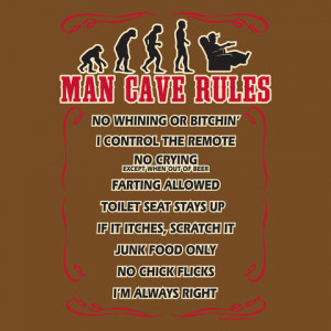 man cave rules t shirt tweet man cave rules very funny t shirt ok ...