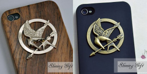 The Mockingjay logo iPhone case is made from hard plastic pink case ...
