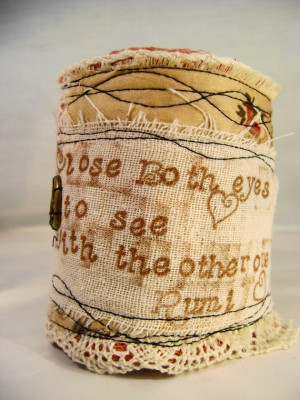 Handmade with a Rumi quote from catcreations92b .