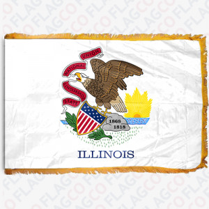 Illinois Indoor Nylon Flag