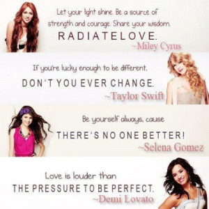 demi, miley, photos, quotes, selena, taylor, text