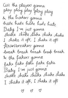 Shake it Off - Taylor Swift Lyrics