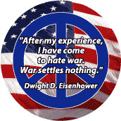 Hate War - War Settles Nothing--ANTI-WAR QUOTE T-SHIRT