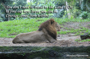 Courage Lion Develop lions courage