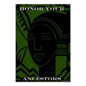 Honor Your African & African American Ancestors Poster