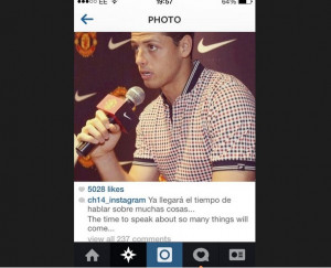 ... exactly did Javier Hernandez mean with this cryptic Instagram message