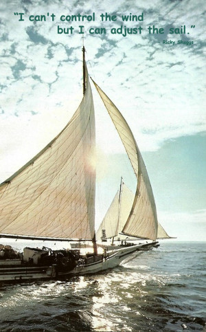 Sailing to the Future [inspirational photo and quote]