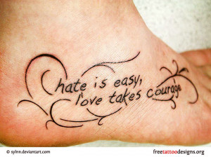 Love Quotes Tattoos