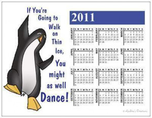Penguin Dancing 2011 Magnet