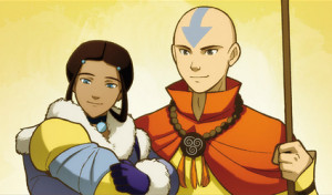 Katara's vision of her and Aang 's future together.