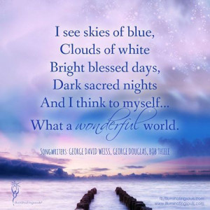 what a wonderful world