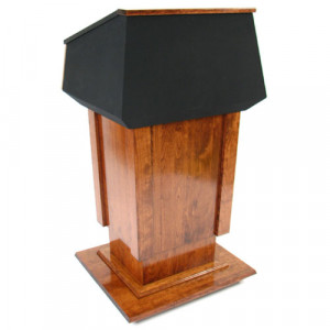 Flat Top Wood Podium