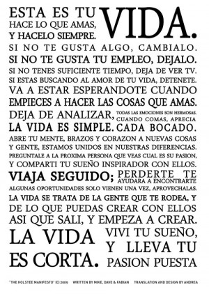 optimismo #la vida #sueno #cambia #espanol #esperanza #typography # ...
