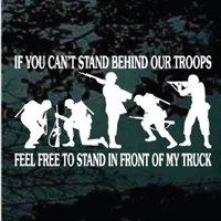 Stand Behind Our Troops decals stickers 02