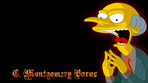 TV Show - The Simpsons Burns Mr. Burns Wallpaper