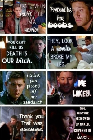 Dean quotes. #Supernatural