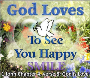 god loves to see you happy