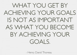 Reaching Your Goals