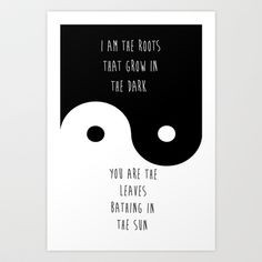 Yin Yang Art Print by Sara Eshak - $18.72