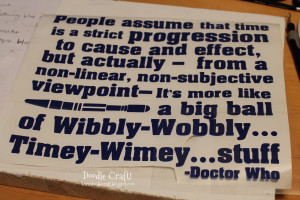 Doctor Who Quotes About Life Timey-wimey doctor who sign!