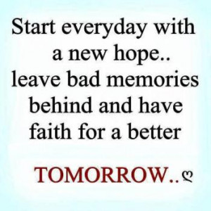 Start everyday with A new hope