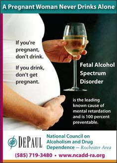 pregnant woman never drinks alone. NCADD-RA spreads awareness for ...