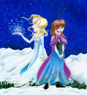 My Sister and me in Disney's Frozen by Tabascofanatikerin